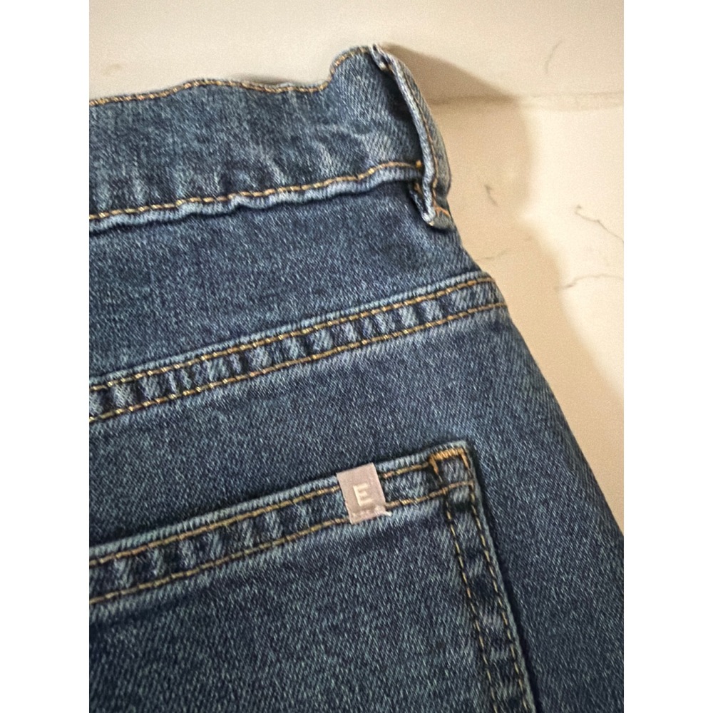 Everlane The Way High Denim Skirt Organic Cotton Blue Mini Skirt 28 High Rise - Picture 6 of 9